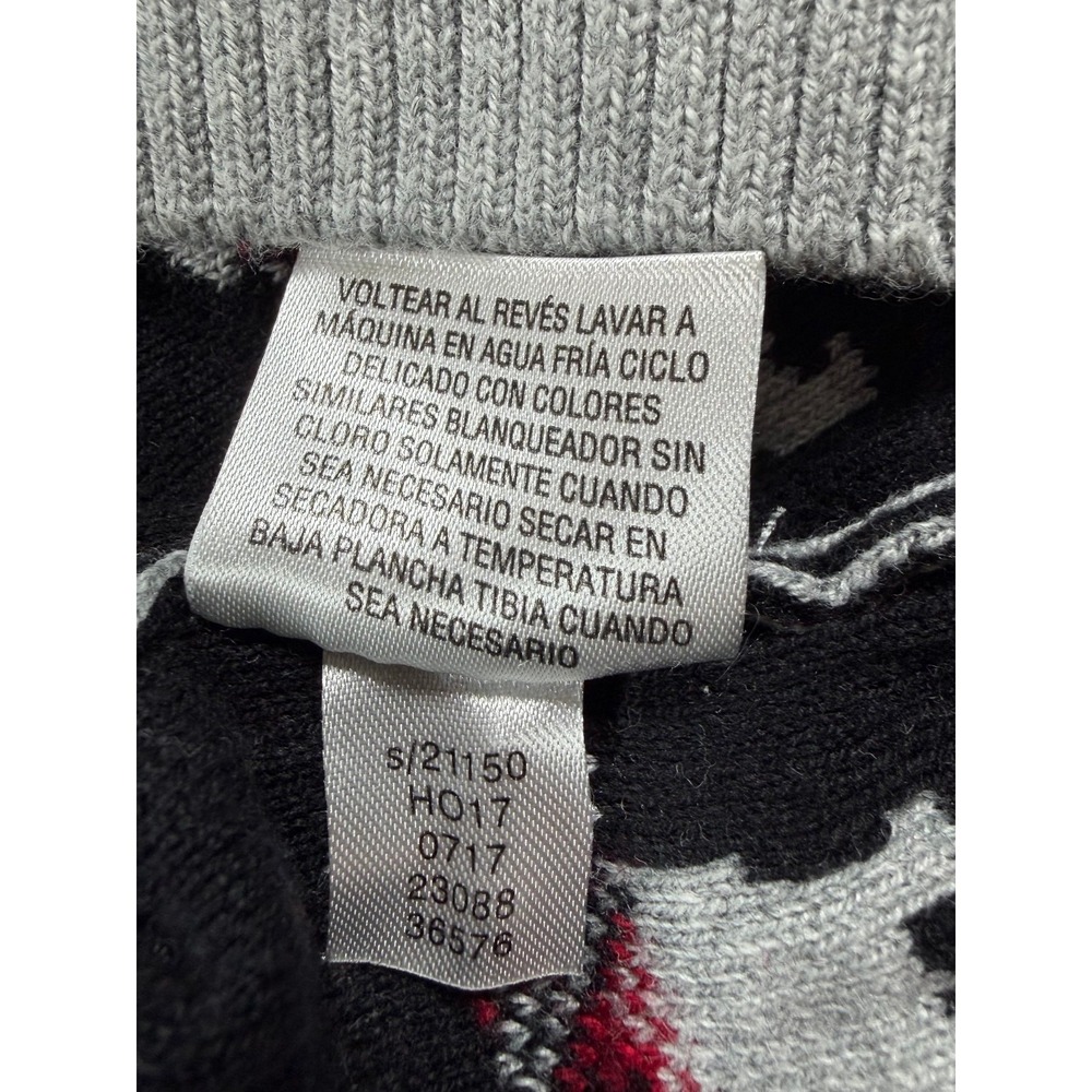 Charter Club Womens Large Sweater Gray Scottie Dog Scottish Terrier Christmas - Picture 5 of 9